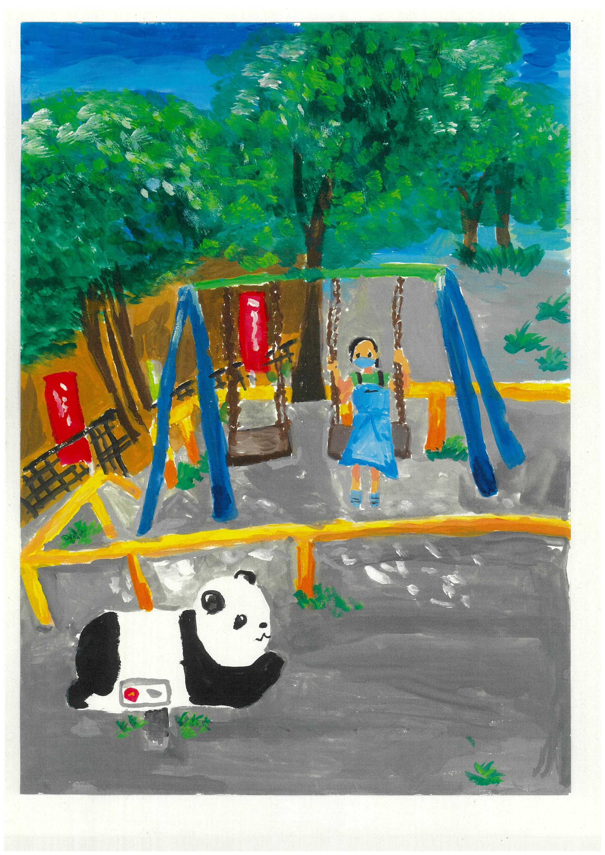 努力賞「大好きな公園のブランコ」小平市立小平花小金井小学校2年生 前田愛莉さん