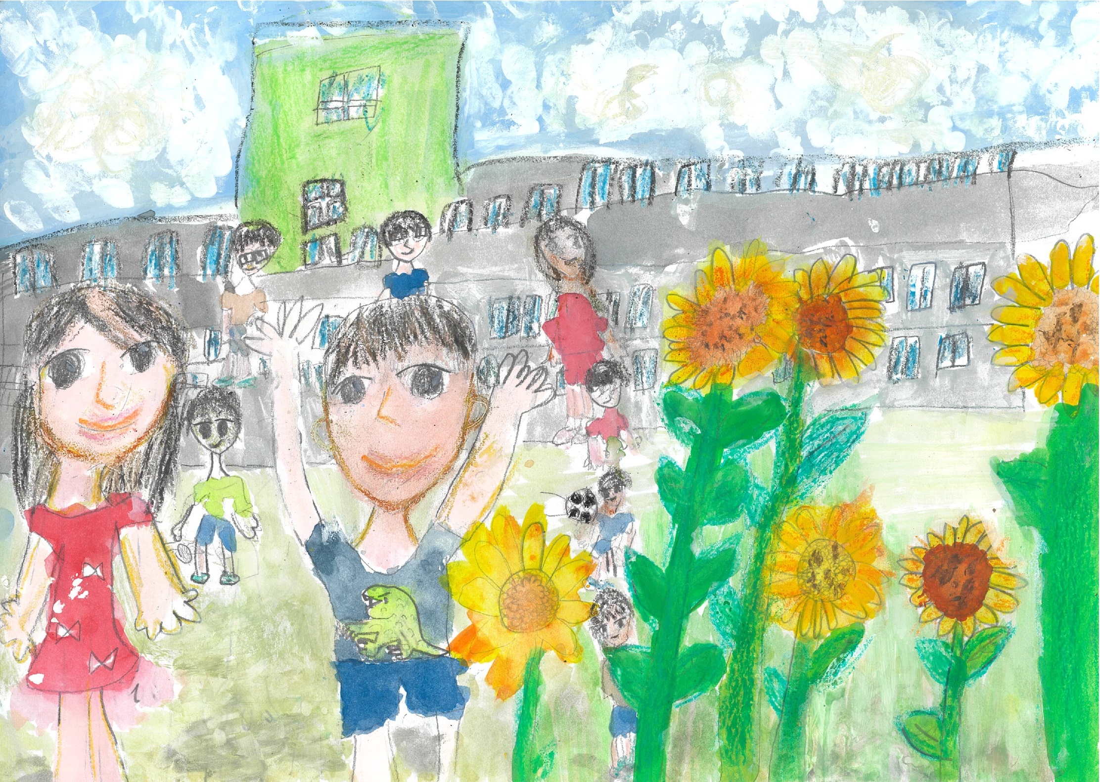 努力賞 「わたしのすきなばしょ」 小平市立小平第十小学校2年 北岡芙咲さん